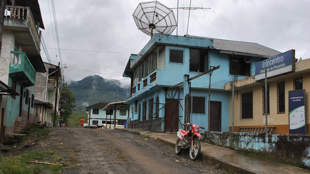  Lying only 20 minutes from the EXSA mining camp, Panantza is the nearest village and a strategic military outpost  [Alfredo Salgado/Al Jazeera]