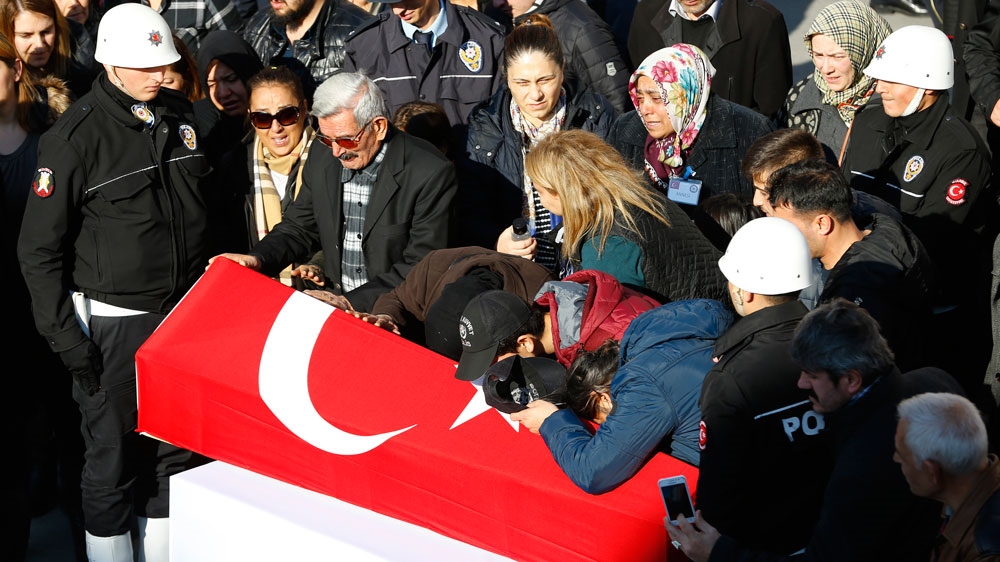 At least 30 of the victims of Saturday's attack were police officers [Reuters]