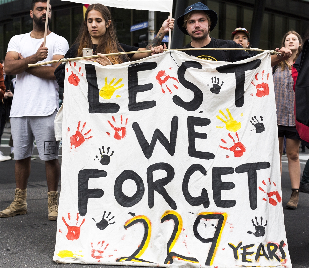 MELBOURNE, AUSTRALIA, "Australia Day" Protests