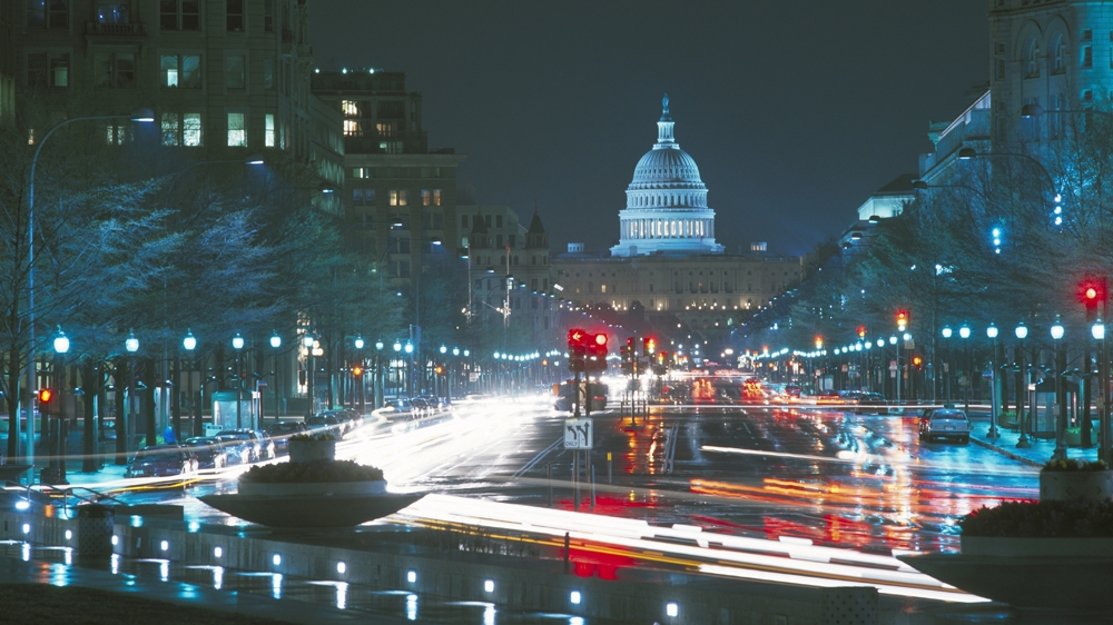 Capitol Building and Pennsylvania Avenue, Washington DC. [Brian Lawrence/Getty Images]