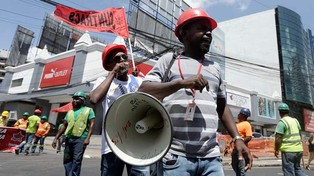 Panama union protests corruption