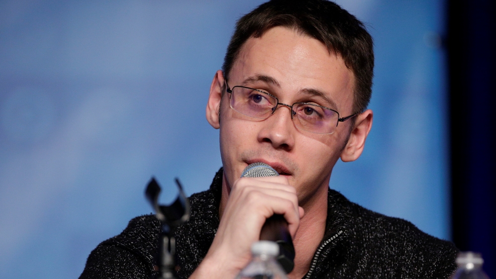 Sam Ronan of Ohio, a candidate for Democratic National Committee Chairman, speaks during a Democratic National Committee forum in Baltimore, Maryland.