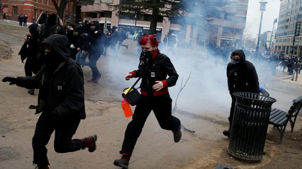 Antifa groups say their work goes beyond direct confrontation [File: Adrees Latif/Reuters]