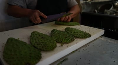 Staff at La Morada restaurant include undocumented immigrants who are wary of having their faces photographed. [James Reinl/Al Jazeera]