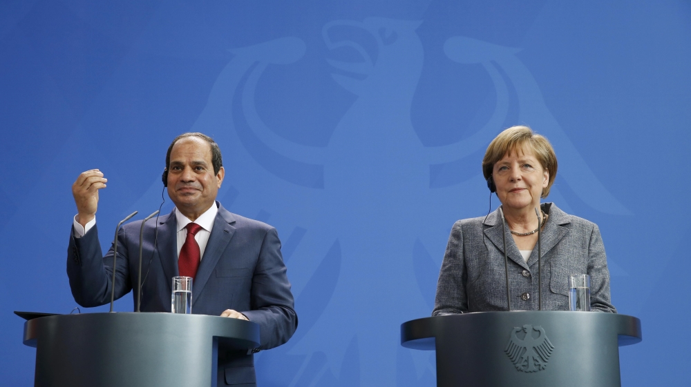 German Chancellor Merkel and Egypt''s President Sisi address joint news conference in Berlin