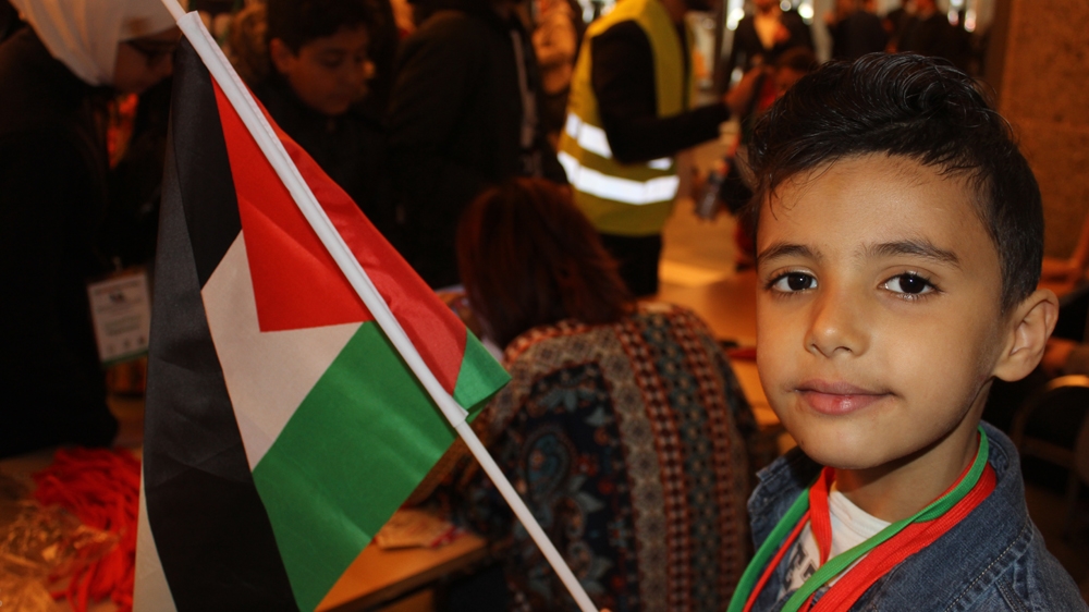 
The event included three parallel conferences: one in Arabic, one in English and a specialised one for children [Maher Hachache/Al Jazeera]
