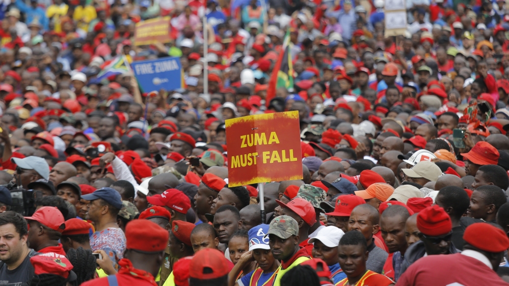 Mass protests against South Africa President Zuma