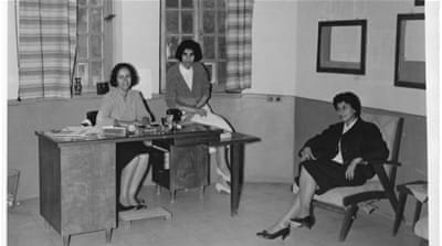 Adib's first desk job was as the director of domestic arts at the Baghdad College of Fine Arts [Courtesy of Naziha Adib]