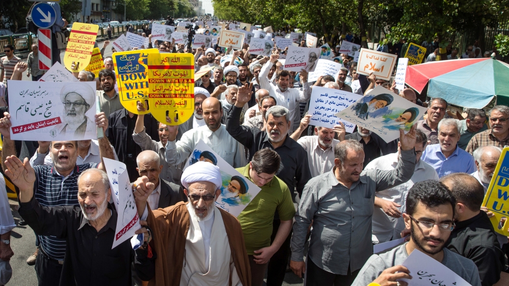 Iran anti US/Israel protest