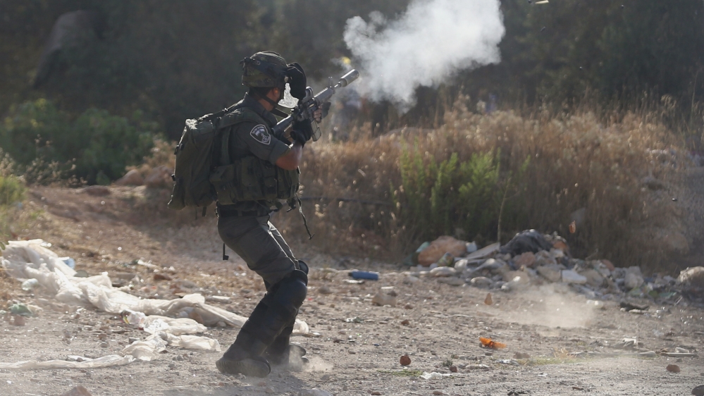 Israeli forces shot tear gas
