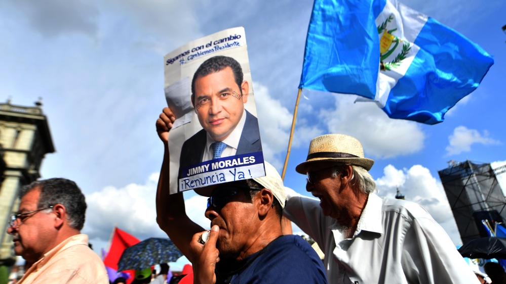 GUATEMALA-CORRUPTION-MORALES-PROTEST