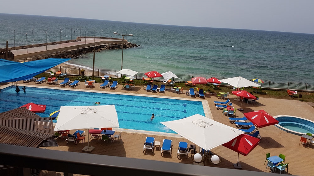 A ticket to a swimming pool costs about $5 - a luxury that many cannot afford in Gaza, where poverty levels are close to 60 percent [Ahmed Abdelal/ Al Jazeera]