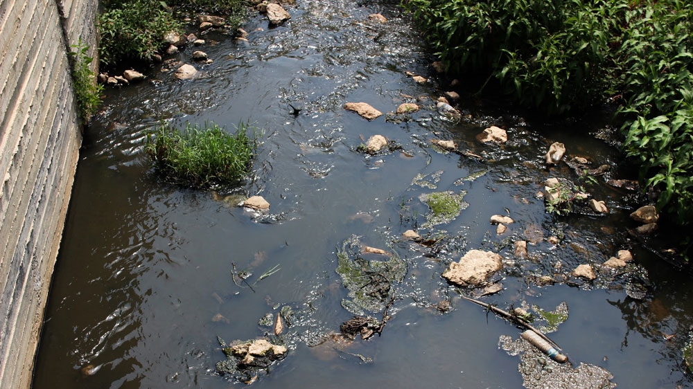 Al-Matwa spring is polluted by Israel's surrounding settlements [Jaclynn Ashly/Al Jazeera]
