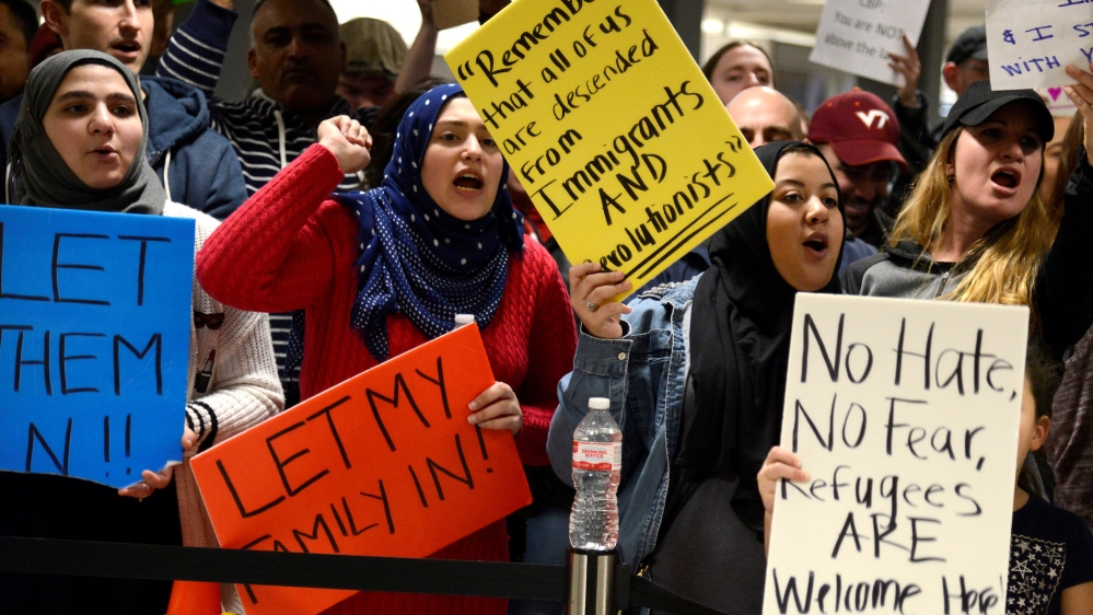 Trump muslim ban - op-ed photo