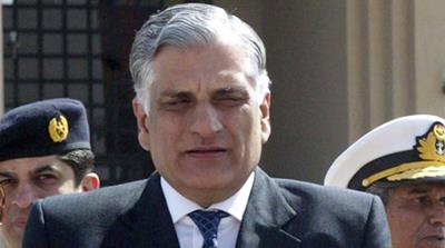 Law Minister Zahid Hamid was accused of blasphemy due to a change in the wording of an oath taken by parliamentarians [T. Mughal/EPA]