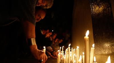 



People place candles outside the Polytechnic School during a vigil in Rosario, Argentina [AP Photo] 



People place candles outside the Polytechnic School during a vigil in Rosario, Argentina [AP Photo] 