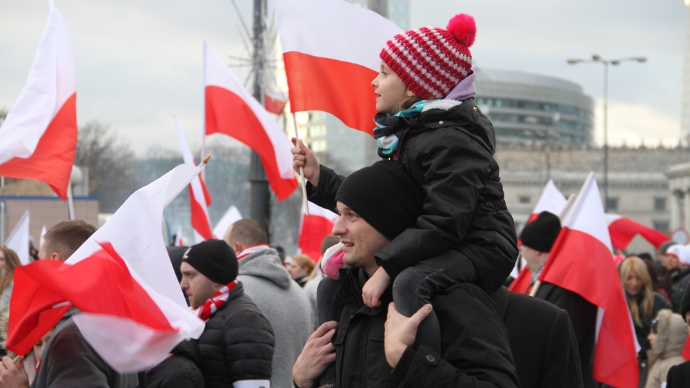 Right-wing social media users rejected claims the march was a far-right event, saying it was simply an expression of patriotism [Agnieszka Pikulicka-Wilczewska/Al Jazeera]