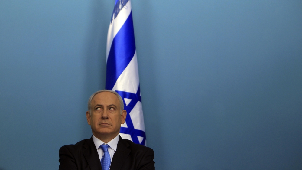 Netanyahu Israeli flag Reuters