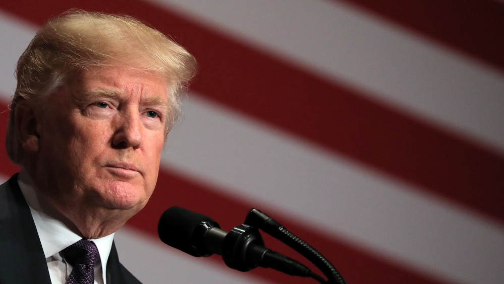 U.S. President Donald Trump delivers remarks regarding the Administration''s National Security Strategy at the Ronald Reagan Building and International Trade Center in Washington D.C.