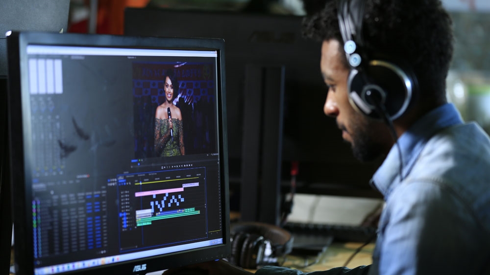 About 90 percent of KANA's output is international programmes dubbed in Amharic [James Jeffrey/Al Jazeera]