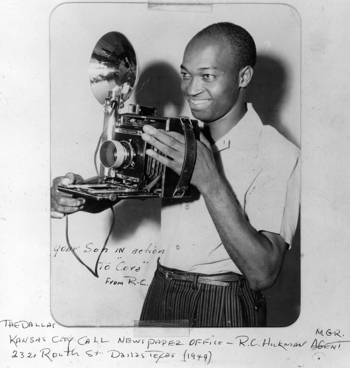 16: Self-portrait of R.C. Hickman. ©R.C. Hickman; R.C. Hickman Photographic Archive, Briscoe Center for American History.