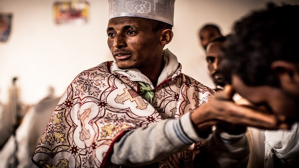 Mass is celebrated in Lalibela, known as the 'Jerusalem of Ethiopia' [Getty Images] 