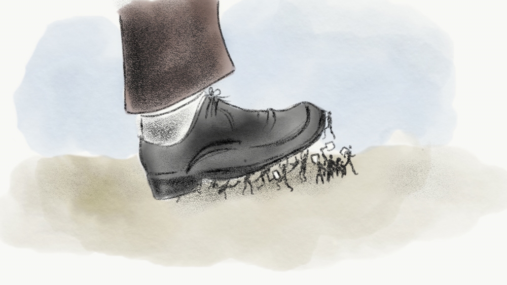 Trump one year on: Shrinking space for protests - Illustration