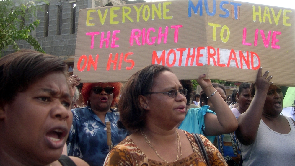 Chagos Island protest