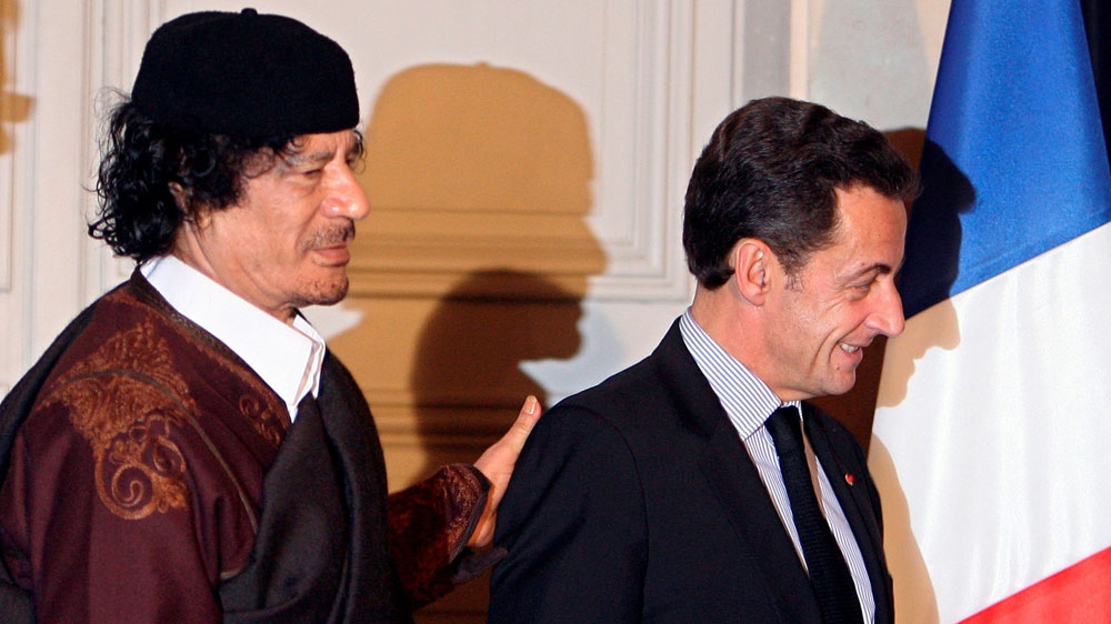 Sarkozy Gaddafi