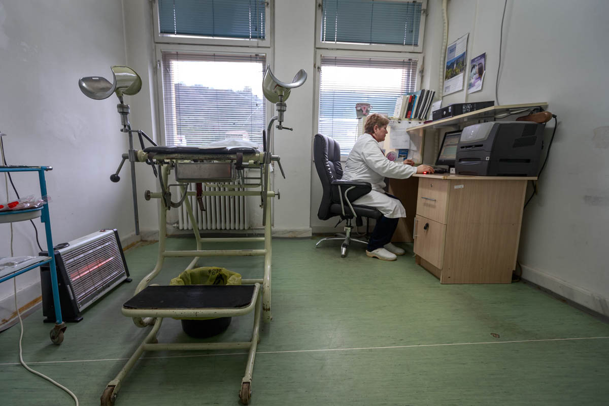 In a gynaecology department of the Podgorica hospital, where women undergo various tests.