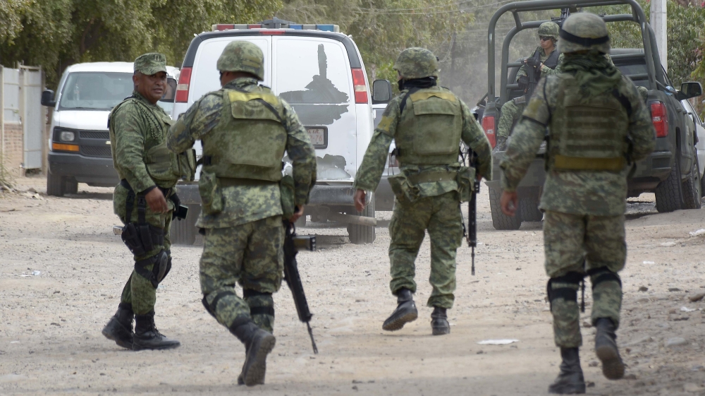 Mexico military in streets
