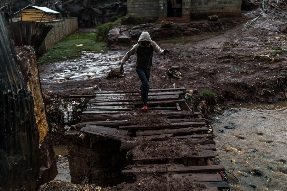 In Kibera, women and children bear the burnt of heavy rains