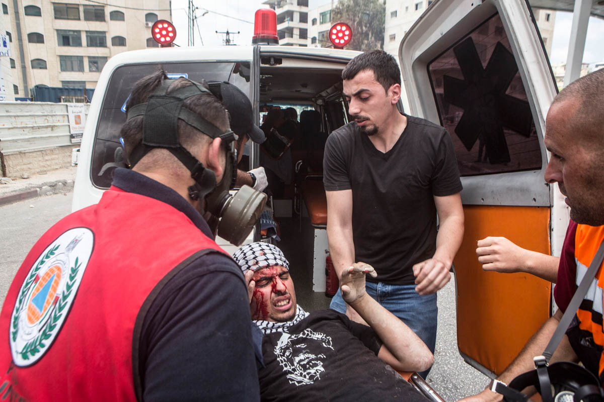 According to the Ministry of health, 27 people were injured in the West Bank protests. One is in serious condition after havong been shot in the back during the clashes near Beit El settlement.