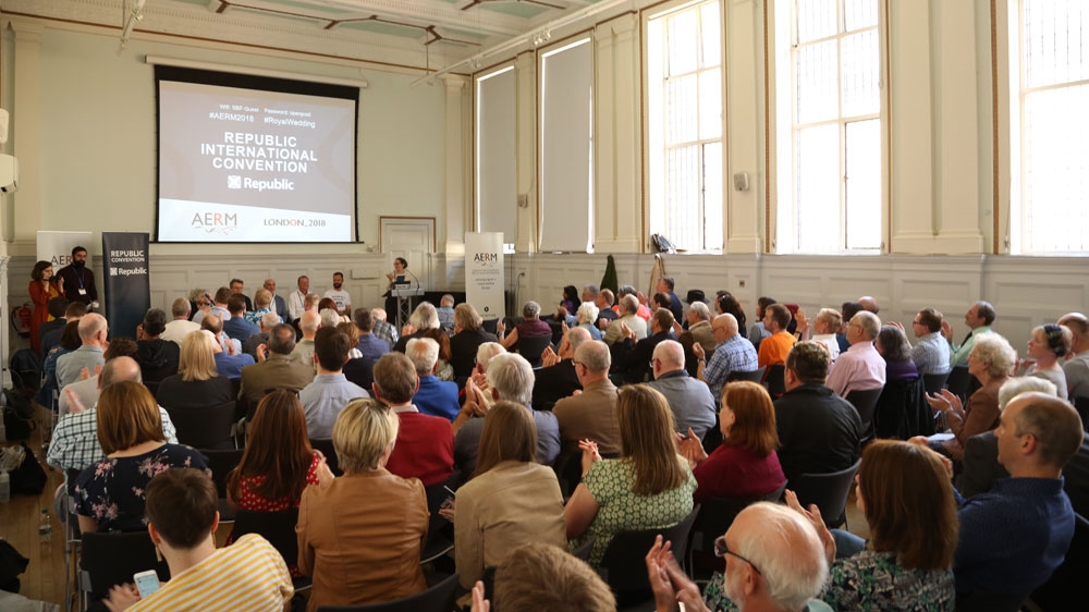 The Republic International Convention was held in central London [Erica Jenkin/Al Jazeera]
