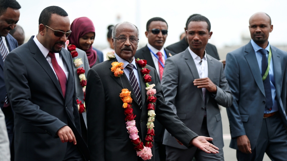 Reuters Abiy Ahmed Eritrea Delegation