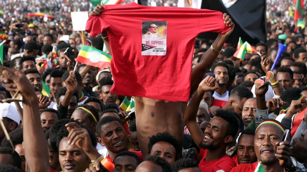 Abiy Ahmed rally Ethiopia Reuters