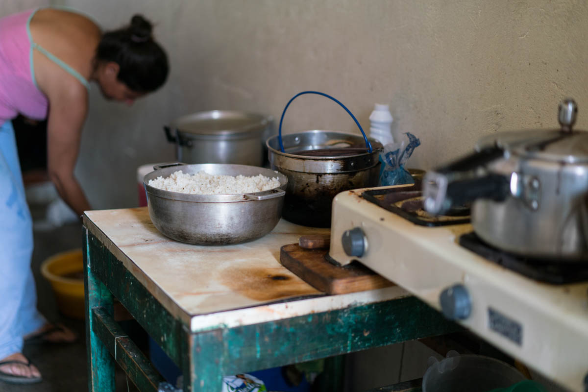 Maria* is originally from Peru but lived in Venezuela for 25 years. With no work available in Venezuela, she crosses the border almost daily to come to Colombia to sell coffee and baked goods. With tw