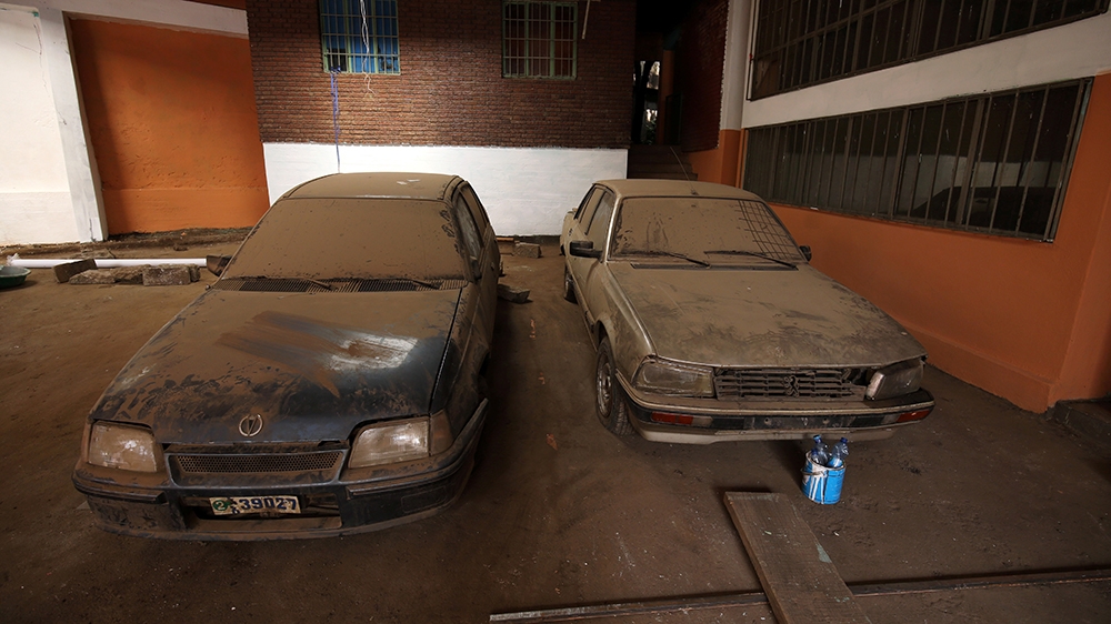 Abandoned cars of last Eritrean Ambassador to Ethiopia are seen during a inauguration ceremony marking the reopening of the Eritrean embassy in Addis Ababa [Tiksa Negeri/Reuters]