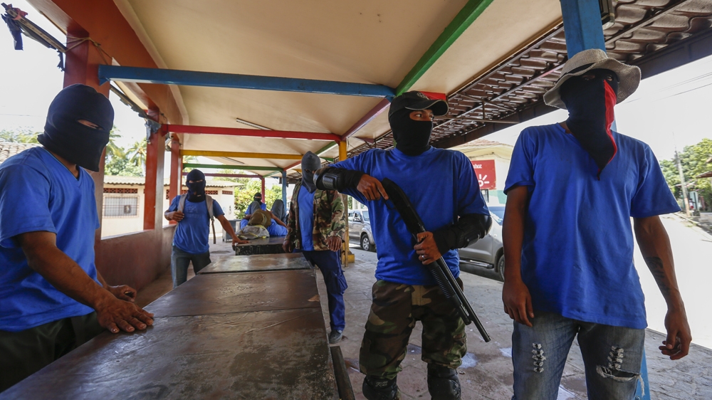 Pro-government gunmen occupy Monimbo on July 18 [Alfredo Zuniga/The Associated Press]