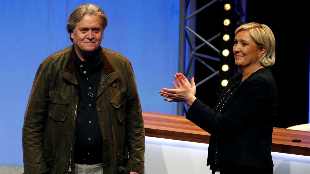 Bannon and Le Pen Reuters