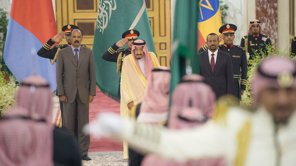 Ethiopian and Eritrean leaders in Saudi Arabia for peace agreement