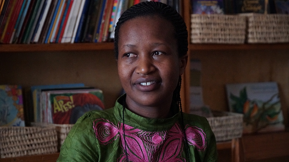 Marie Aimee Umugeni, cofounder and president of the NWC [Azad Essa/Al Jazeera]