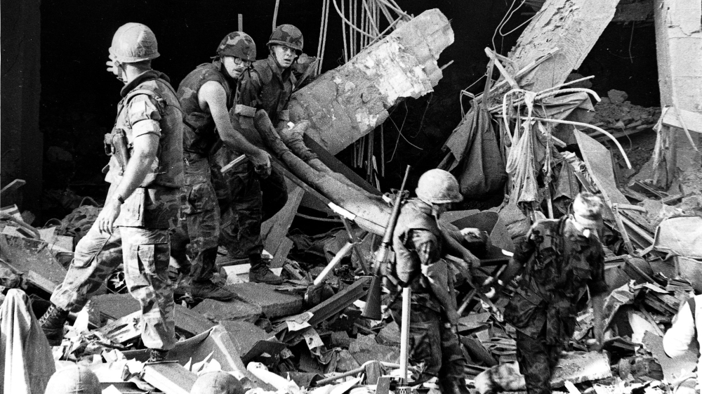 241 US Marines were killed at the US Battalion Landing Team (BLT) headquarters in Beirut