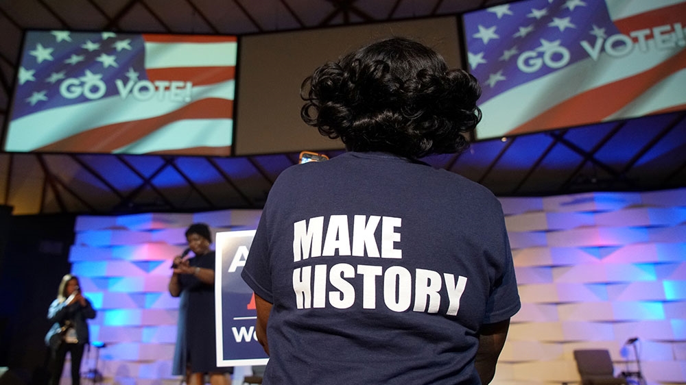 Stacey Abrams supporter