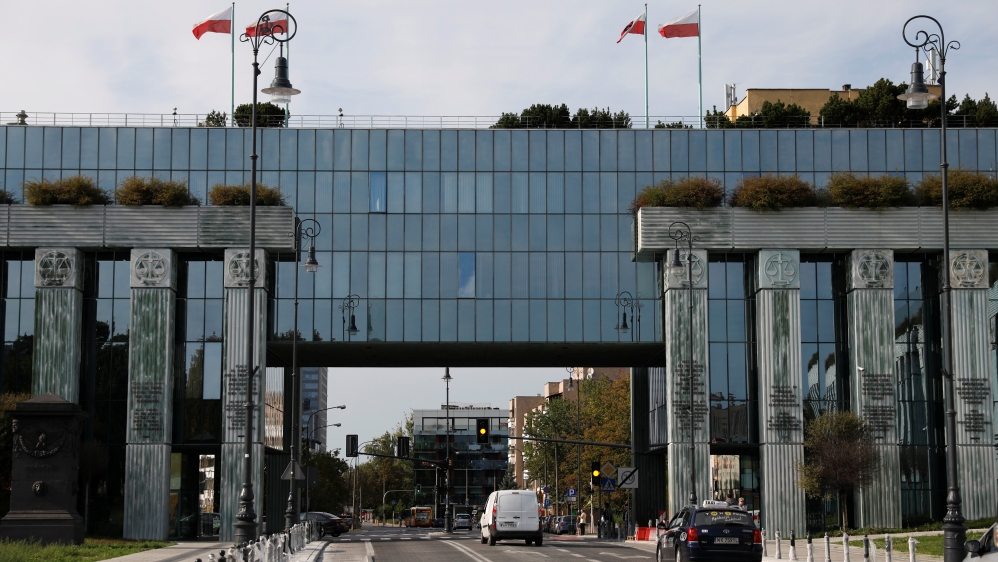 General view of Supreme Court in Warsaw, Poland