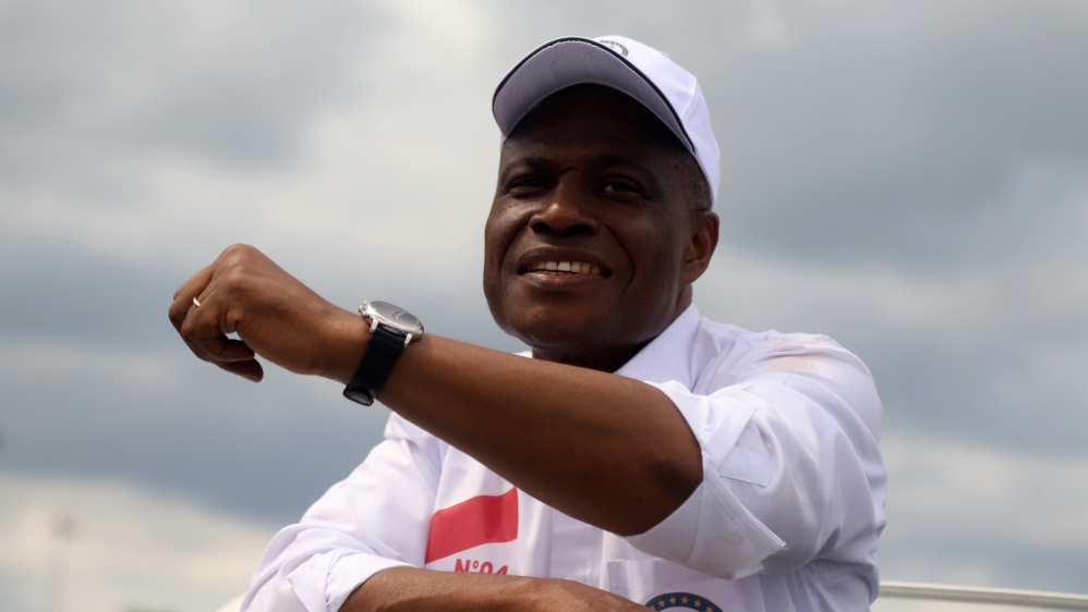 Fayulu (pictured) is backed by several opposition politicians [Kenny Katombe/Reuters] 