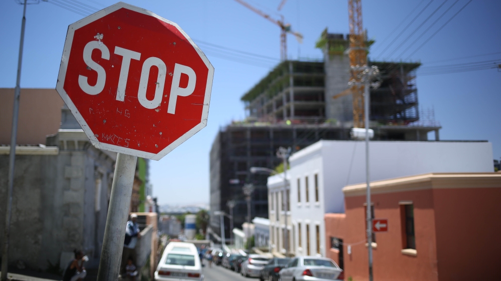 A new development rises above Bo Kaap [Erica Jenkin/Al Jazeera]