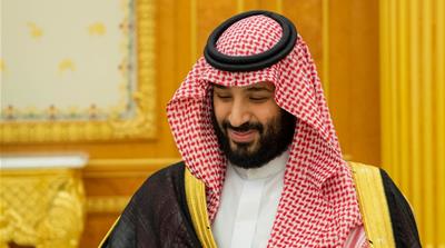 Saudi Arabia''s Crown Prince Mohammed bin Salman Al Saud attends the 2019 budget meeting in Riyadh