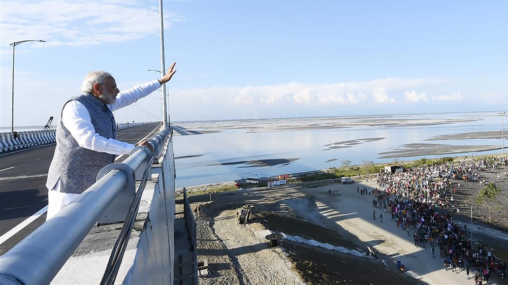 India’s longest rail-road bridge