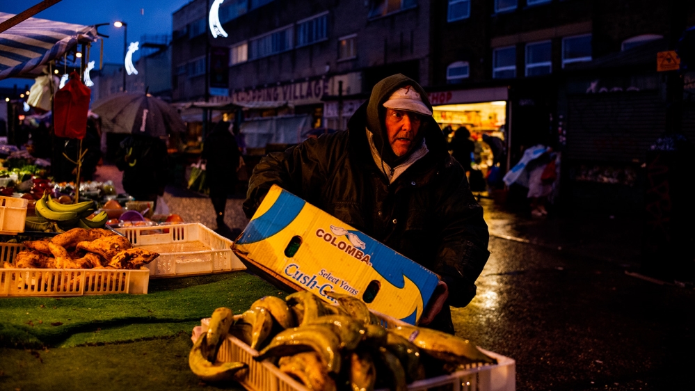 Barry Lambert says the market used to be the best in London but blames rising rents in the area and the resulting exodus of the local community for its decline [Jose Sarmento Matos/Al Jazeera]